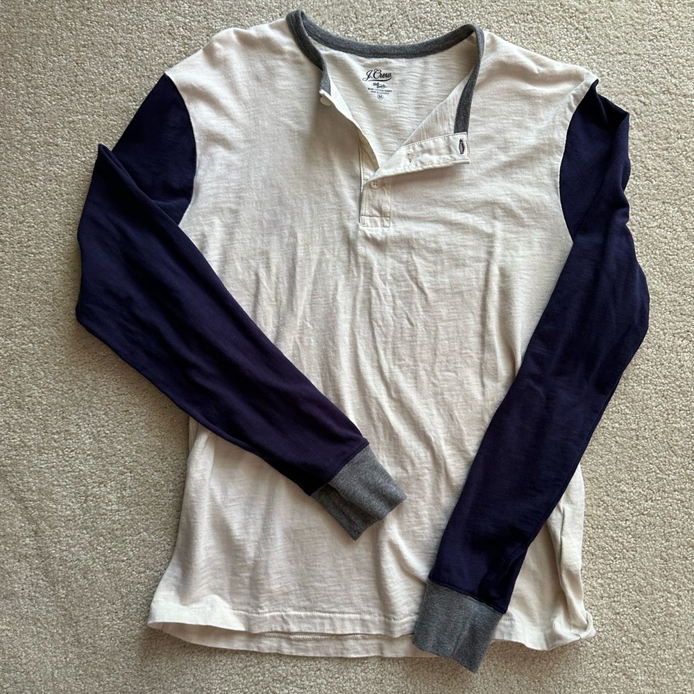 J crew baseball henley